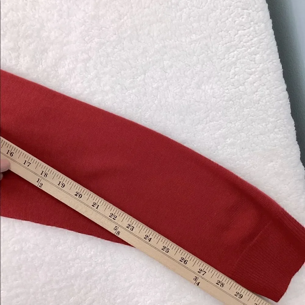 Avenue Red Sweatheart  Cardigan Long Sleeve Sweater Size 18/20